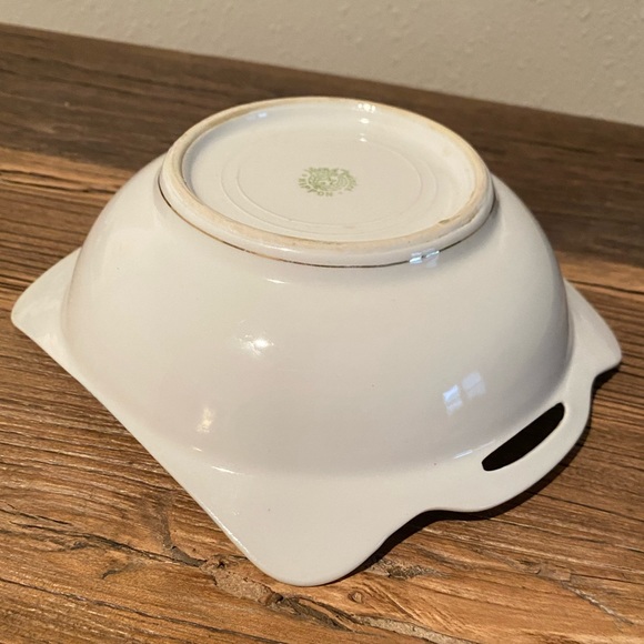 Vintage Hand Painted Nippon Decorative Square Round Bowl With Gold Trim - Picture 8 of 12